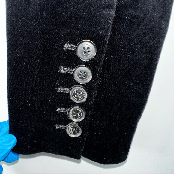 Nili Lotan x Goop Humphrey Velvet Blazer in Black Size 0 - Picture 6 of 9
